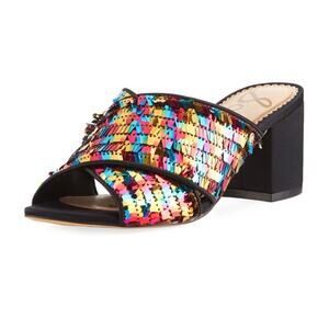 Sam Edelman Stanley Sandals in Piñata Sequin Women’s Size 5